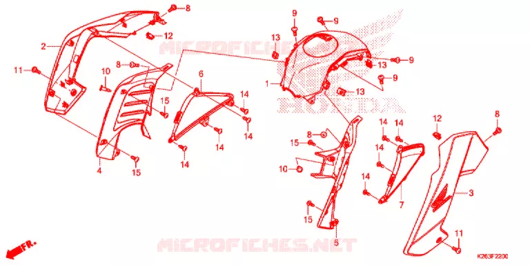 OUIES DE RADIATEUR Honda MOTO 125 MSX 2016  MSX125F