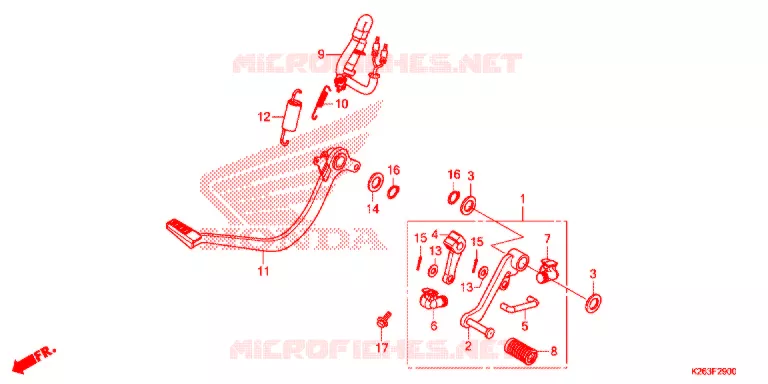 PEDALE Honda MOTO 125 MSX 2016  MSX125F
