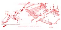 REPOSE PIED   PEDALE pour Honda FOURTRAX 420 RANCHER 4X4 AT CAMO de 2009