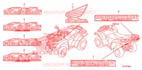 AUTOCOLLANTS pour Honda FOURTRAX 420 RANCHER 4X4 AT de 2010