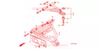 TRIANGLES AVANT pour Honda FOURTRAX 420 RANCHER 4X4 AT de 2010