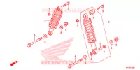 AMORTISSEUR ARRIERE pour Honda FOURTRAX 420 RANCHER 4X4 AT de 2013