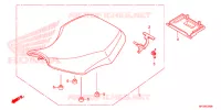 SELLE pour Honda FOURTRAX 420 RANCHER 4X4 AT de 2014