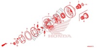 ROUE LIBRE DE DEMARREUR pour Honda FOURTRAX 420 RANCHER 4X4 ES CAMO de 2015