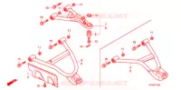 TRIANGLES AVANT pour Honda FOURTRAX 420 RANCHER 4X4 Electric Shift de 2008