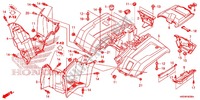 GARDE BOUE ARRIERE pour Honda FOURTRAX 420 RANCHER 4X4 Manual Shift de 2014