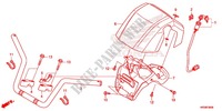 GUIDON pour Honda FOURTRAX 420 RANCHER 4X4 Manual Shift CAMO de 2016
