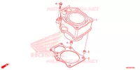 CYLINDRE pour Honda FOURTRAX 420 RANCHER 4X4 Manual Shift CAMO de 2016