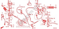 COMMODO   LEVIER   CABLE pour Honda FOURTRAX 420 RANCHER 4X4 EPS Manual Shift CAMO de 2014