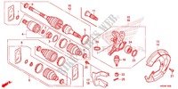 MOYEU   CARDAN AVANT pour Honda FOURTRAX 420 RANCHER 4X4 EPS Manual Shift CAMO de 2014
