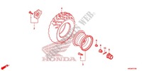 ROUE ARRIERE pour Honda FOURTRAX 420 RANCHER 4X4 EPS Manual Shift CAMO de 2014