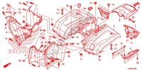 GARDE BOUE ARRIERE pour Honda FOURTRAX 420 RANCHER 4X4 EPS Manual Shift CAMO de 2016