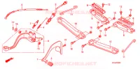 REPOSE PIED   PEDALE pour Honda FOURTRAX 420 RANCHER 4X4 Manual Shift CAMO de 2007