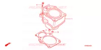 CYLINDRE pour Honda FOURTRAX 420 RANCHER 4X4 Manual Shift de 2007