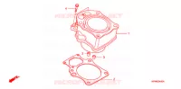 CYLINDRE pour Honda FOURTRAX 420 RANCHER 4X4 Manual Shift de 2007