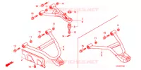 TRIANGLES AVANT pour Honda FOURTRAX 420 RANCHER 4X4 Manual Shift de 2007