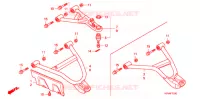 TRIANGLES AVANT pour Honda FOURTRAX 420 RANCHER 4X4 de 2008