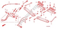 REPOSE PIED   PEDALE pour Honda FOURTRAX 420 RANCHER 4X4 Manual Shift de 2008
