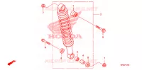 AMORTISSEUR ARRIERE pour Honda FOURTRAX 420 RANCHER 4X4 Manual Shift de 2009