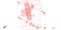 AMORTISSEUR ARRIERE pour Honda FOURTRAX 420 RANCHER 4X4 Manual Shift de 2010