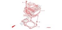 CYLINDRE pour Honda FOURTRAX 420 RANCHER 4X4 Manual Shift de 2010