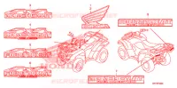 AUTOCOLLANTS pour Honda FOURTRAX 420 RANCHER AT PS CAMO de 2010