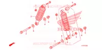 AMORTISSEUR ARRIERE pour Honda FOURTRAX 420 RANCHER 4X4 AT PS CAMO de 2011