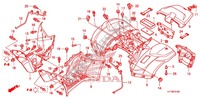 GARDE BOUE ARRIERE pour Honda FOURTRAX 420 RANCHER 4X4 AT PS CAMO de 2011
