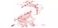 TRIANGLES AVANT pour Honda FOURTRAX 420 RANCHER 4X4 AT PS CAMO de 2011