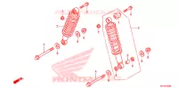 AMORTISSEUR ARRIERE pour Honda FOURTRAX 420 RANCHER 4X4 AT PS de 2012