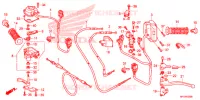LEVIER DE GUIDON   CABLE   COMMODO pour Honda FOURTRAX 420 RANCHER 4X4 AT PS CAMO de 2013