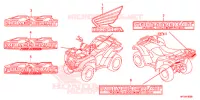 AUTOCOLLANTS pour Honda FOURTRAX 420 RANCHER 4X4 AT PS de 2014