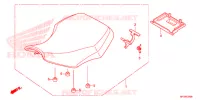 SELLE pour Honda FOURTRAX 420 RANCHER 4X4 AT PS de 2014