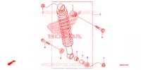 AMORTISSEUR ARRIERE pour Honda FOURTRAX 420 RANCHER 4X4 Electric Shift de 2010