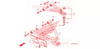 TRIANGLES AVANT (4WD) pour Honda FOURTRAX 420 RANCHER 4X4 Electric Shift de 2010