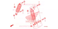 AMORTISSEUR AVANT pour Honda FOURTRAX 420 RANCHER 4X4 PS CAMO de 2009