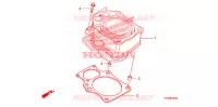 CYLINDRE pour Honda FOURTRAX 420 RANCHER 4X4 PS RED de 2009