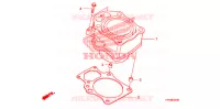 CYLINDRE pour Honda FOURTRAX 420 RANCHER 4X4 PS CAMO de 2010