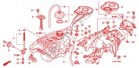 RESERVOIR A CARBURANT pour Honda FOURTRAX 420 RANCHER 4X4 PS CAMO de 2010