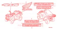 AUTOCOLLANTS pour Honda FOURTRAX 420 RANCHER 2X4 Electric Shift de 2007