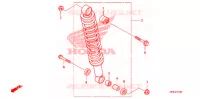 AMORTISSEUR ARRIERE pour Honda FOURTRAX 420 RANCHER 2X4 Electric Shift de 2009