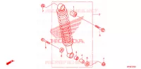 AMORTISSEUR ARRIERE pour Honda FOURTRAX 420 RANCHER 2X4 Electric Shift de 2011