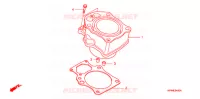 CYLINDRE pour Honda FOURTRAX 420 RANCHER 2X4 BASE de 2007