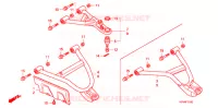 TRIANGLES AVANT pour Honda FOURTRAX 420 RANCHER 2X4 BASE de 2007