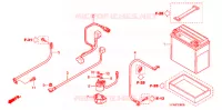 BATTERIE pour Honda FOURTRAX 420 RANCHER 2X4 BASE de 2008