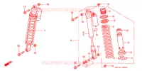 AMORTISSEUR AVANT pour Honda TRX 450 R SPORTRAX Electric Start de 2008