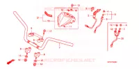GUIDON pour Honda TRX 450 R SPORTRAX Electric Start de 2008