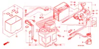 BATTERIE pour Honda TRX 450 R SPORTRAX Electric Start WHITE de 2009