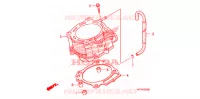 CYLINDRE pour Honda TRX 450 R SPORTRAX Electric Start WHITE de 2009