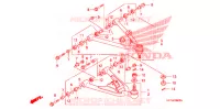 TRIANGLES AVANT pour Honda TRX 450 R SPORTRAX Electric Start WHITE de 2009